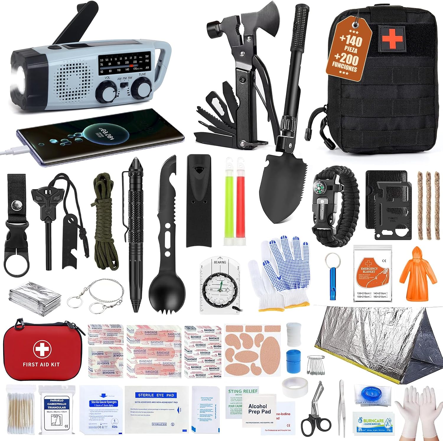 Gemmac Kit Supervivencia 140 en 1