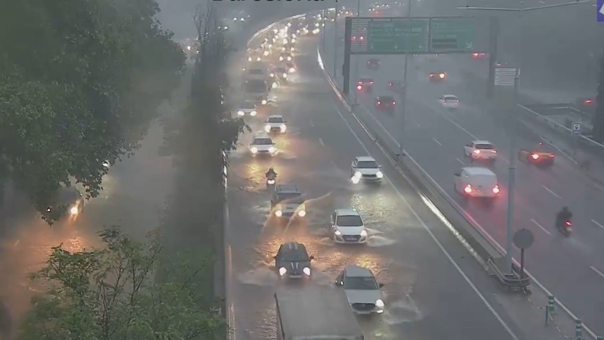 Lluvias torrenciales en Barcelona